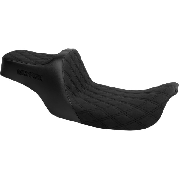 4703C-  SEAT HIGHNOON 2UP BLACK LOGO DD SLIP STOP DYNA 1996-2003
