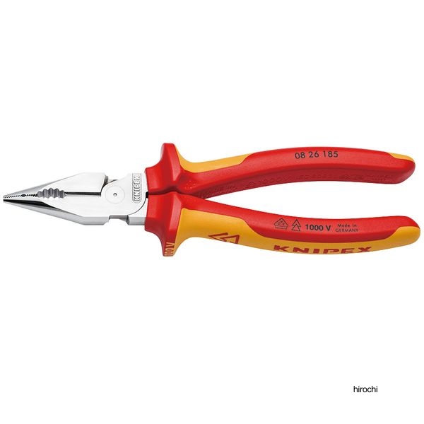 KNIPEX 1000V 絶縁ニードルノーズペンチ 185mm