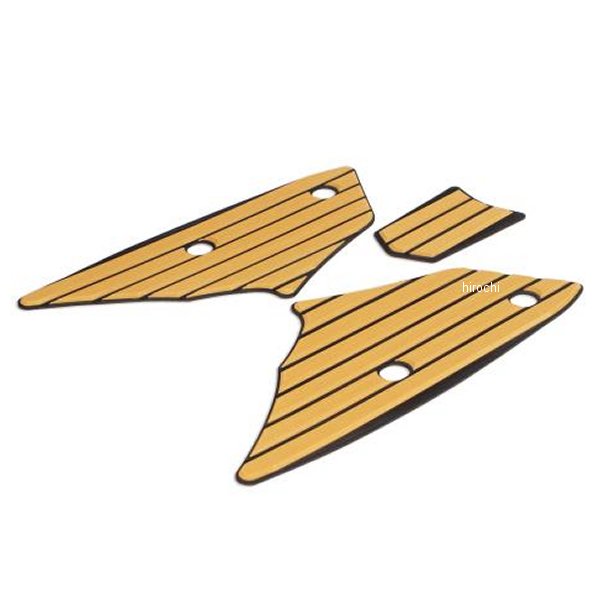 ステップ&フューエルリッドパッドセット リード125 ライトブラウン/黒