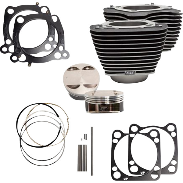 Cylinder Kit 4.25"Bore 4.375"Stroke WBlack W/Highlights M8