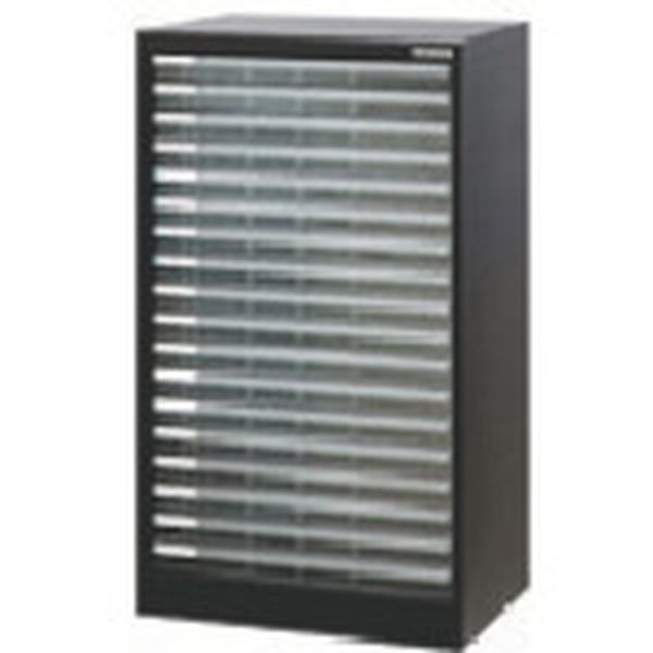 A3F18D 723-6247  書類ケース アバンテV2フロアケ-スA3 浅18段 黒