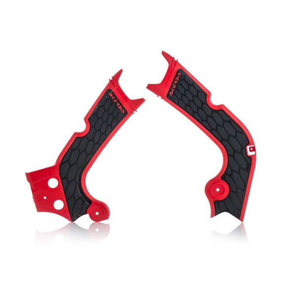 Acerbis 17-19 Honda CRF250R/RX/ CRF450R/RX Frame Guards- X-Grip - Red/Black
