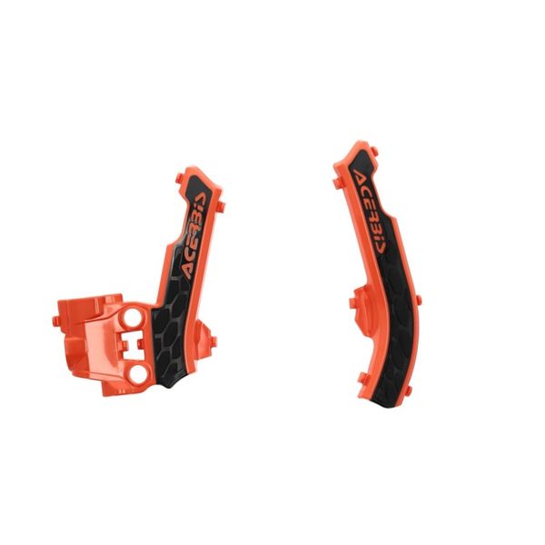 Acerbis 17+ KTM SX50/ SX-E 3/SX-E 5/ Husq EE 5/TC50/ GasGas Frame Guards- X-Grip - 16 Orange/Black