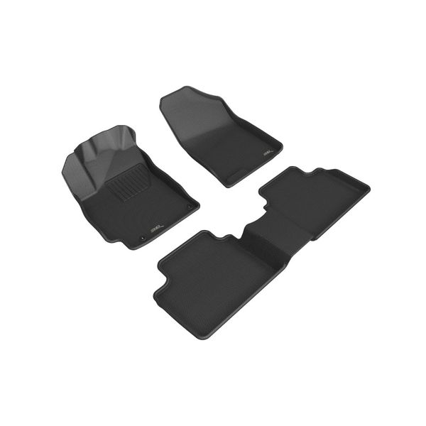 2021-2025 Hyundai Elantra Kagu Full Set Floormat - Black