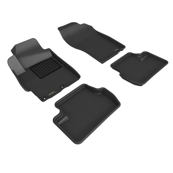 08-15 Mitsubishi Lancer Evolution X Kagu 1st 2nd Row - Floor Mat Set (Black)