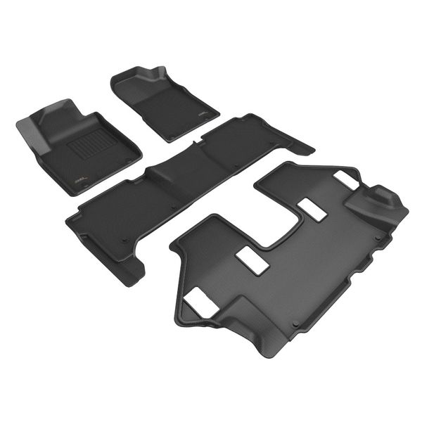 19-24 Nissan Armada Kagu Floor Mat- Black R1 R2 R3