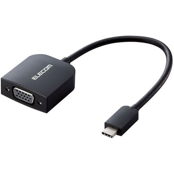 ADCVGABK3  Type-C映像変換アダプタ TypeC-VGA ブラック