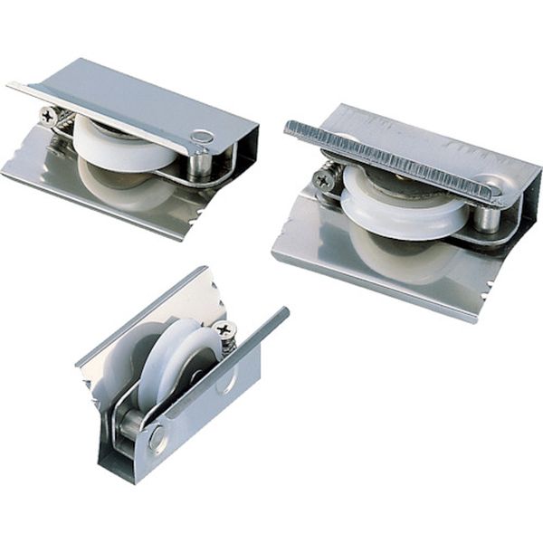 ADS0121 849-5959  メタル入り取替戸車ジュラコン(R)車 12型 丸