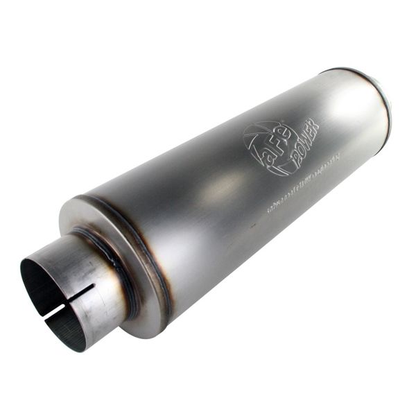 MACHForce XP Exhausts Mufflers SS-409 EXH Muffler 5 ID In/Out 8 Dia