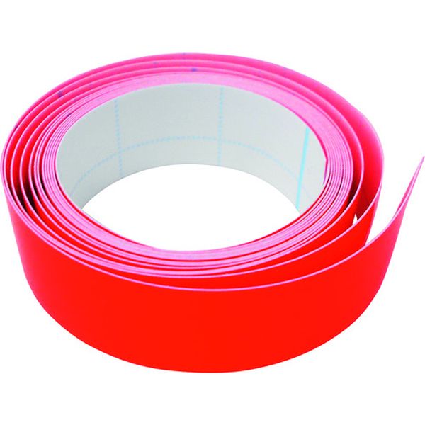 179-8711  蛍光テープ 18mmX2m 赤