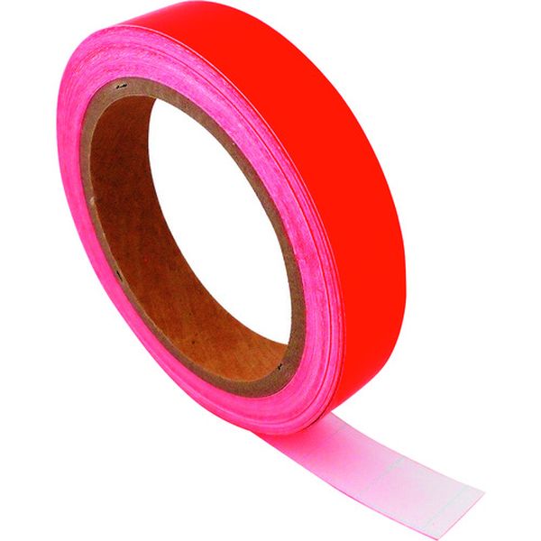 177-5005  蛍光テープ 20mmX10m 赤