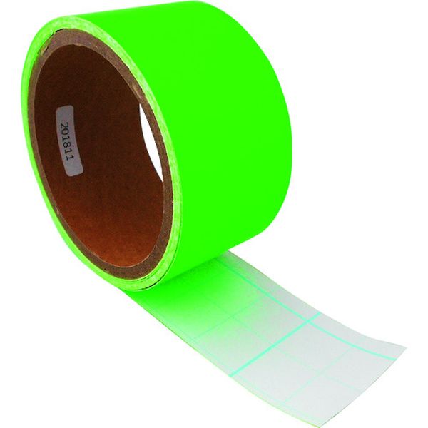 177-6611  蛍光テープ 50mmX3m 緑