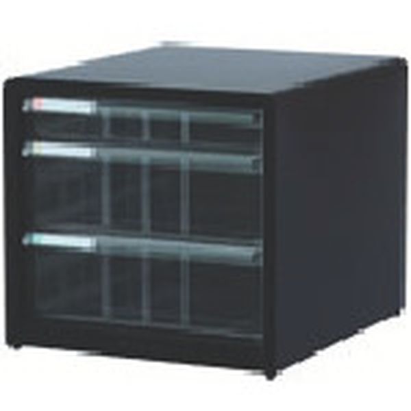 ALC3D 723-7120  書類ケース アバンテV2レタ-ケ-ス 浅1段×深2段 黒