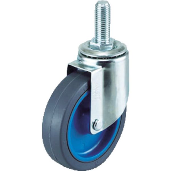 エアーキャスターねじ込みタイプ（自在車）　１００ｍｍ　ナイロンホイールゴ