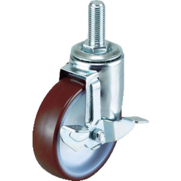 エアーキャスターねじ込みタイプ（自在車Ｓ付）１００ｍｍ　ナイロンホイール