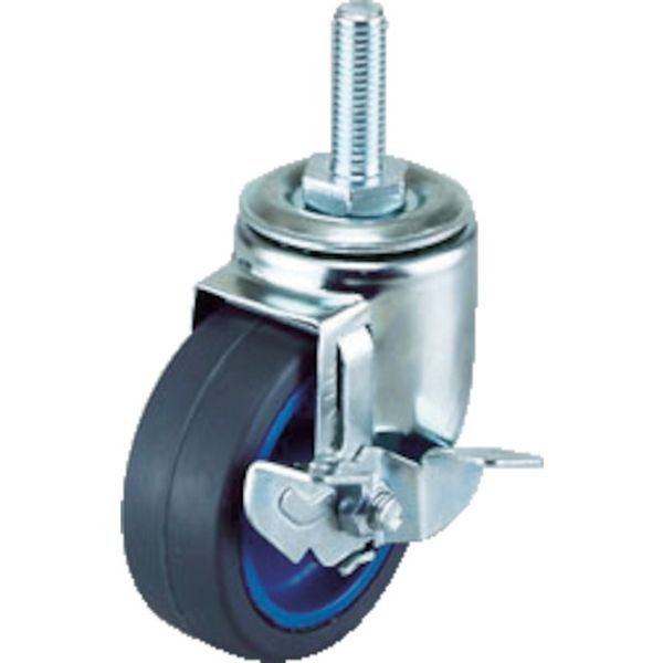 エアーキャスターねじ込みタイプ（自在車Ｓ付）７５ｍｍ　ナイロンホイールゴ