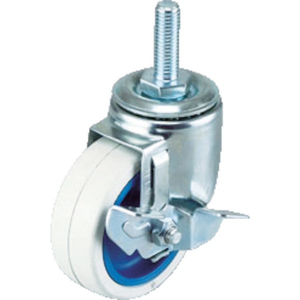 エアーキャスターねじ込みタイプ（自在車Ｓ付）７５ｍｍ　ナイロンホイールゴ