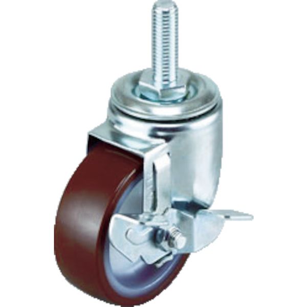 エアーキャスターねじ込みタイプ（自在車Ｓ付）７５ｍｍ　ナイロンホイールウ