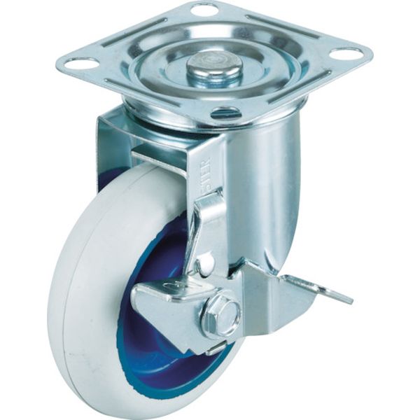 エアーキャスター（ホワイトゴム自在車Ｓ付）７５ｍｍ　ホワイトゴム車