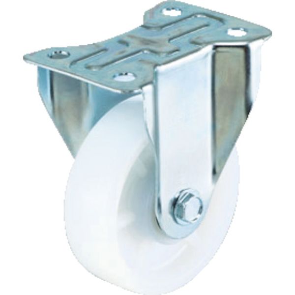 エアーキャスター（固定車）　１００ｍｍ　ナイロン（ベアリング入）車