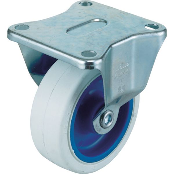 エアーキャスター（固定車）　１００ｍｍ　ホワイトゴム車