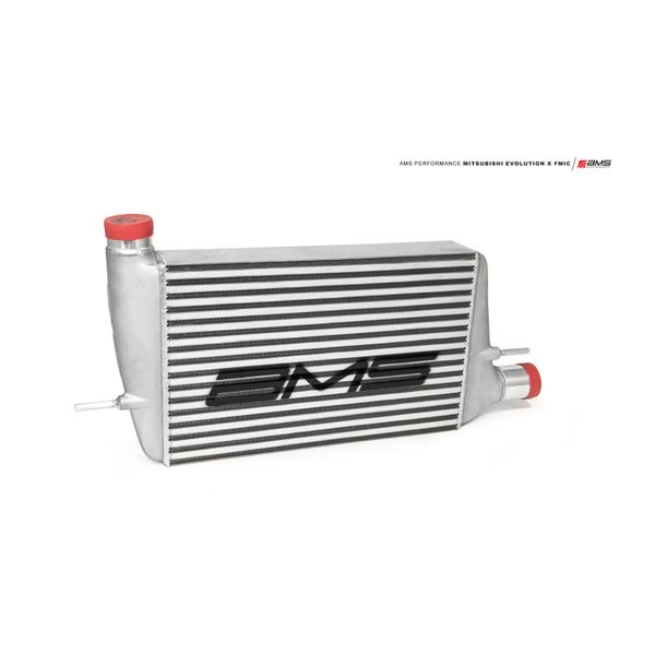 Performance 08-15 Mitsubishi EVO X Front Mount Intercooler w/Modular Cast End Tanks & Logo