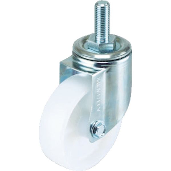 エアーキャスターねじ込みタイプ（自在）１００ｍｍ　ナイロン車