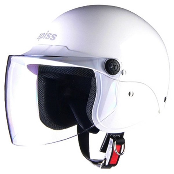 AP-603  ヘルメット アピス セミジェット 白 フリーサイズ (57cm-60cm)