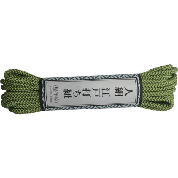 江戸打ち紐 細丸 約5.5m 萌黄