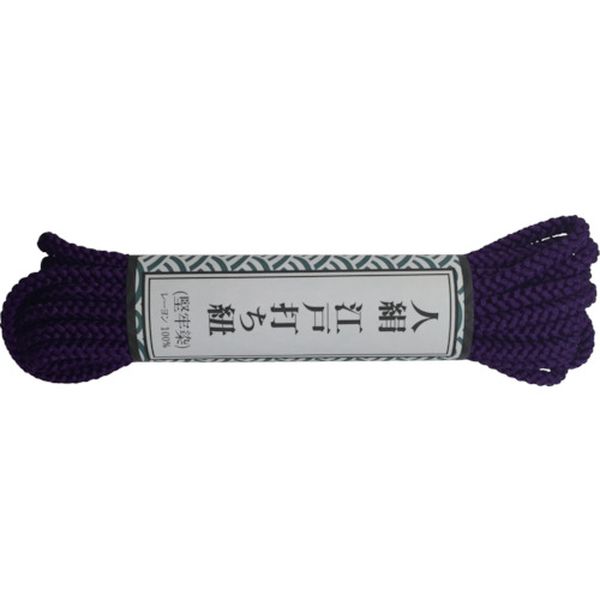 江戸打ち紐 中丸 約3m 紫