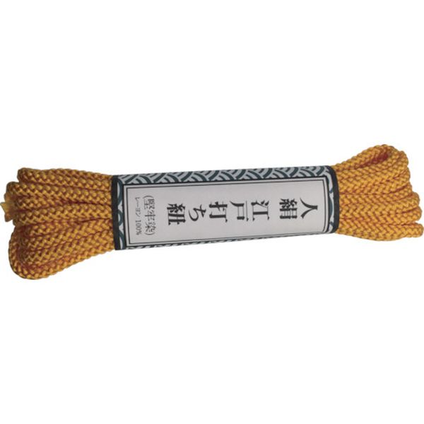 江戸打ち紐 中丸 約3m 山吹