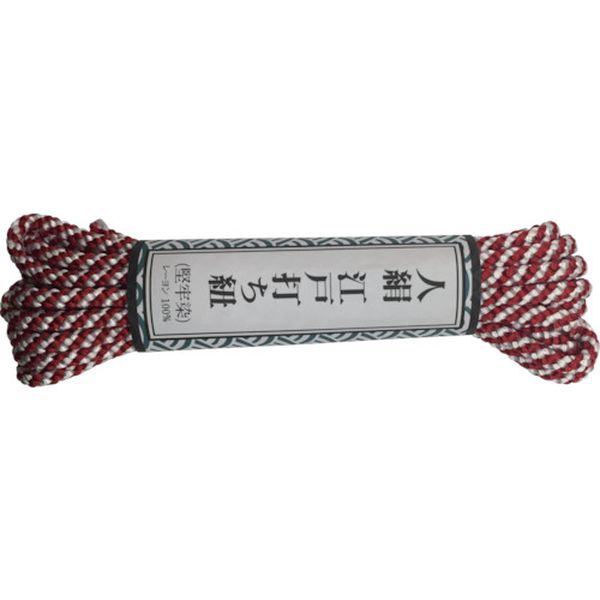 江戸打ち紐 中丸 約3m 紅白