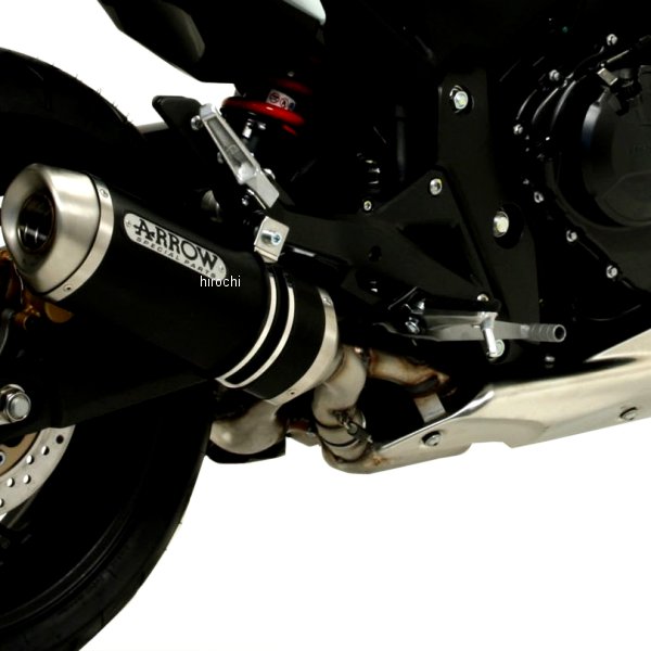 スリップオンマフラー THUNDER 07年-13年 CB600F HORNET アルミダーク/ステンレスエンド