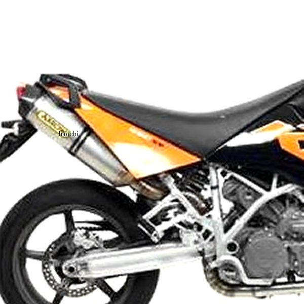 スリップオンマフラー RACE TECH デュアル 触媒有り 08年-13年 KTM 990SM チタン/カーボンエンド
