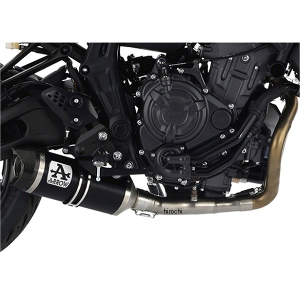 フルエキゾースト Thunder 車検対応 22年 XSR700 アルミダーク/カーボンエンド