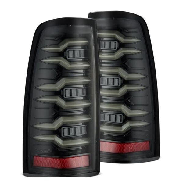 99-06 Chevrolet Silverado Sierra LUXX-Series LED Tail Lights Alpha-Black