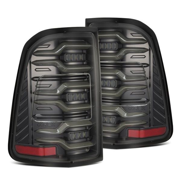 19-21 Dodge Ram 1500 Luxx-Series LED Tail Lights Alpha-Black w/Activ Light/Seq Signal
