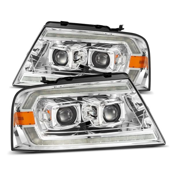 04-08 Ford F150 PRO-Series Projector Headlights Black w/ Sequential Signal and DRL