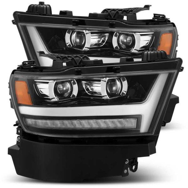 19-20 Ram 1500HD PRO-Series Proj Headlights Plnk Style Jet Blk w/Activ Light/Seq Signal/DRL