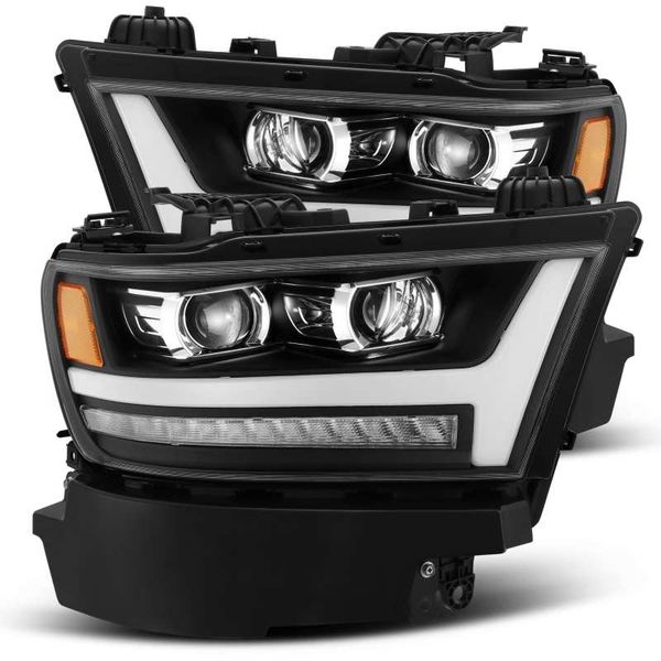 19-20 Ram 1500HD PRO-Series Proj Headlight Plnk Style Blk w/Activ Light/Seq Signal/Plnk DRL