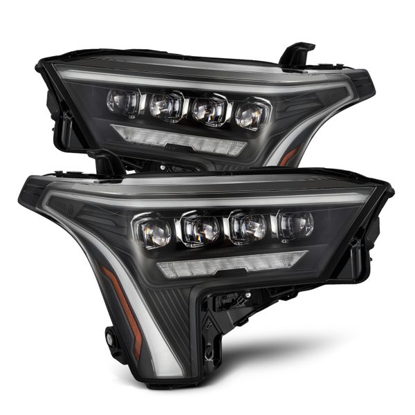 22-23 Toyota Tundra NOVA-Series Headlights Black w/Amber DRL - Req 810029 OR 810030