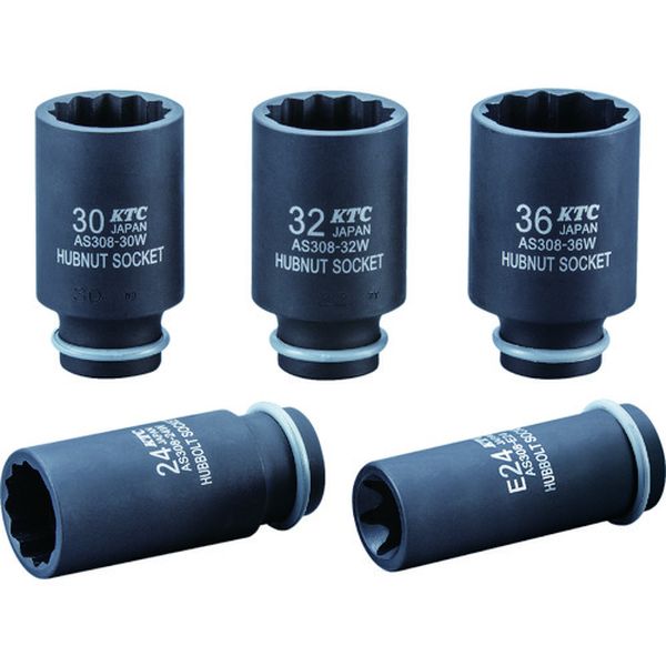 AS30836W  12.7sq.インパクトレンチ用ハブナットソケット36(十二角)