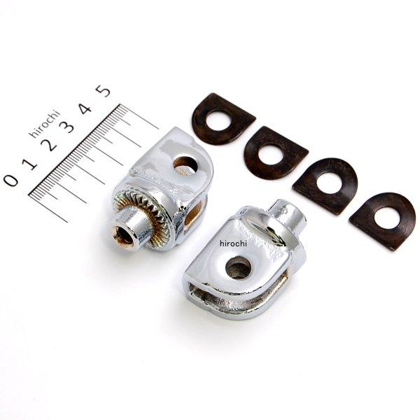 フットペグ 取付金具 スプライン 左右ペア ホンダ、スズキ、トライアンフ