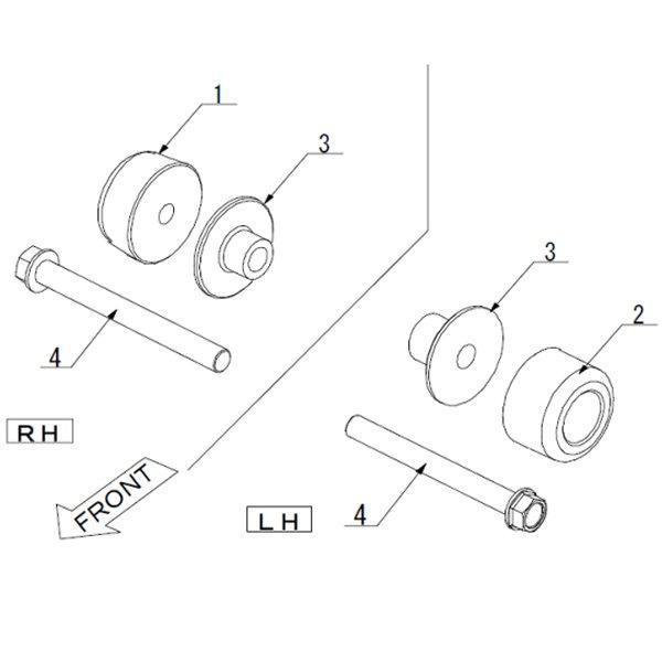スキッドパッド 08年以降 CBR1000RR 黒 レーシング
