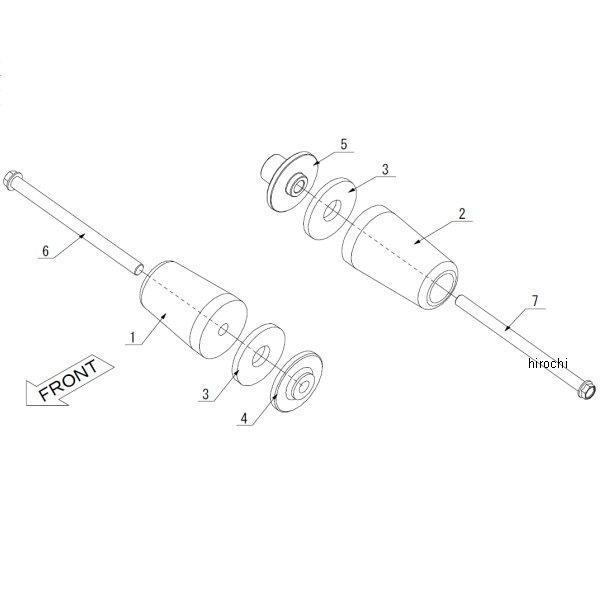 スキッドパッド CB900 HORNET 黒