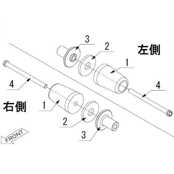 スキッドパッド XJR400 黒