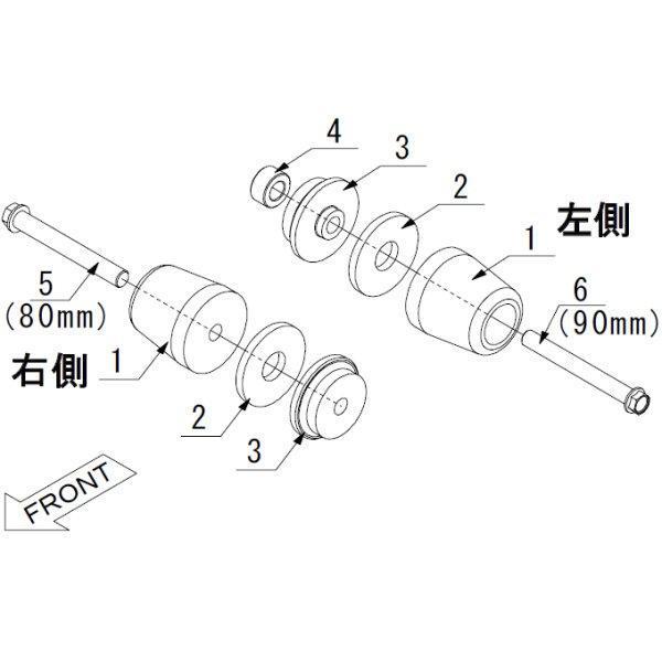 スキッドパッド 02年-03年 YZF-R1 黒