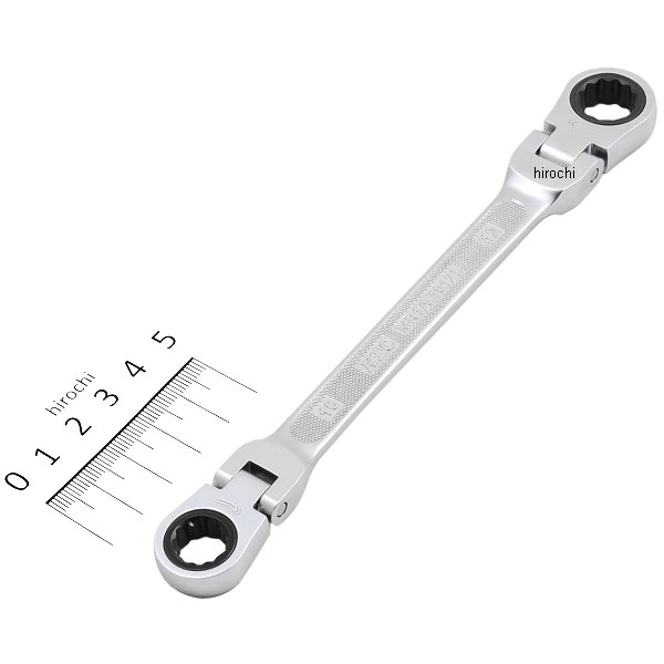 ラチェットめがねレンチ(両頭型首振りタイプ) 10mm×12mm