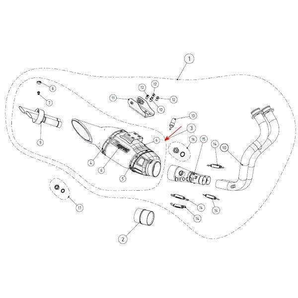 リペアサイレンサー レーシングライン E1仕様 14年以降 MT-07 チタン