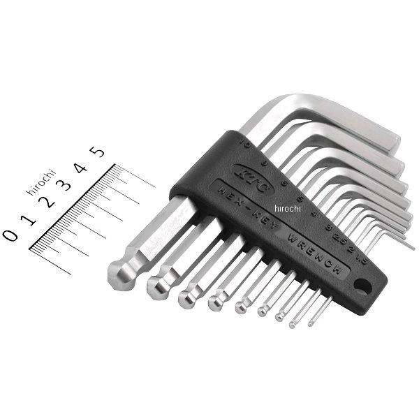 ハイグレードボールポイントL型スタンダード6角棒レンチセット(9本組) ミリ